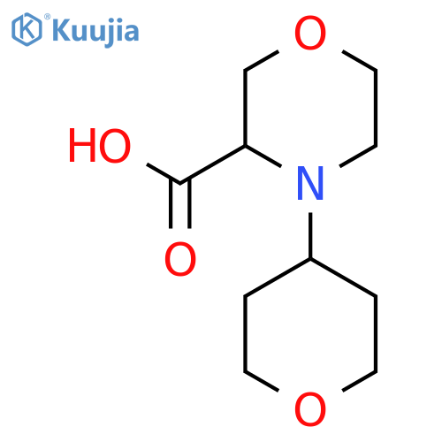 4-(Tetrahydro-pyran-4-yl)-morpholine-3-carboxylic acid structure