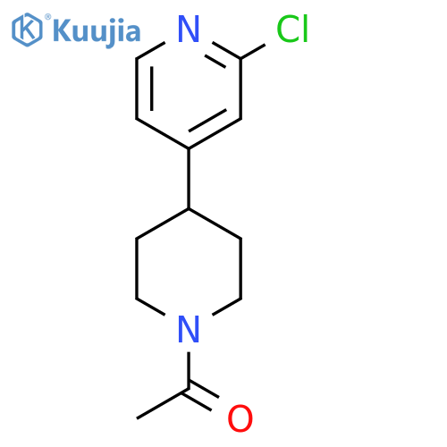 1-(4-(2-Chloropyridin-4-yl)piperidin-1-yl)ethanone structure
