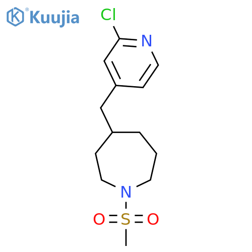 4-((2-Chloropyridin-4-yl)methyl)-1-(methylsulfonyl)azepane structure