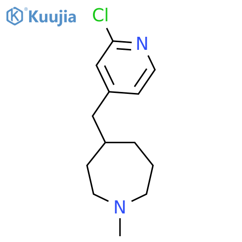 4-(2-Chloropyridin-4-yl)methyl-1-methylazepane structure