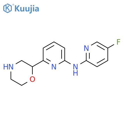 N-(5-Fluoropyridin-2-yl)-6-morpholin-2-ylpyridin-2-amine structure