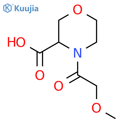 4-(2-Methoxy-acetyl)-morpholine-3-carboxylic Acid structure