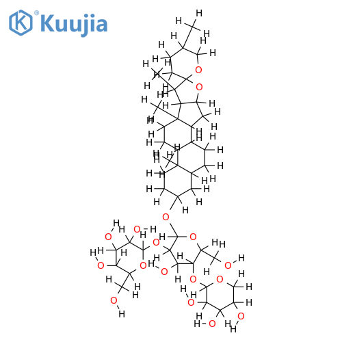 3-O-{[beta-D-glucopyranosyl(1->2)][beta-D-xylopyranosyl(1->4)]-beta-D-glucopyranosyl}-(25S),5beta-spirostan-3beta-ol structure