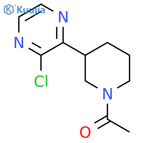 1-(3-(3-Chloropyrazin-2-yl)piperidin-1-yl)ethanone structure