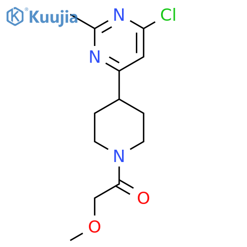 1-(4-(6-Chloro-2-methylpyrimidin-4-yl)piperidin-1-yl)-2-methoxyethanone structure