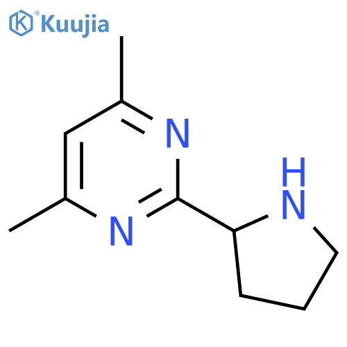 4,6-Dimethyl-2-(pyrrolidin-2-yl)pyrimidine structure