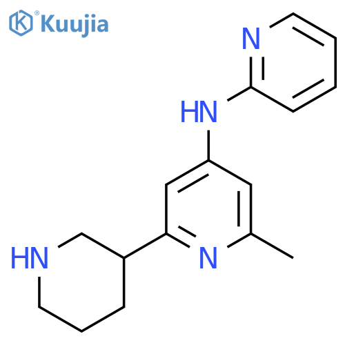 2-Methyl-6-piperidin-3-yl-N-pyridin-2-ylpyridin-4-amine structure