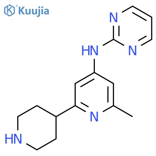 N-(2-Methyl-6-piperidin-4-ylpyridin-4-yl)pyrimidin-2-amine structure