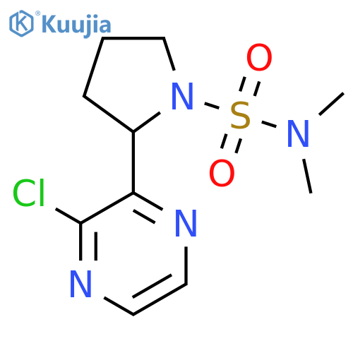 2-(3-Chloropyrazin-2-yl)-N,N-dimethylpyrrolidine-1-sulfonamide structure