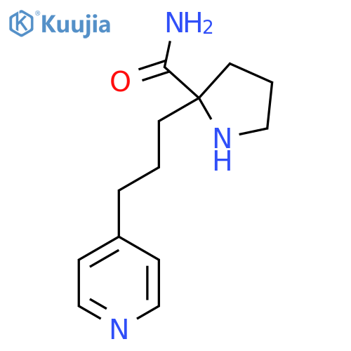 2-(3-(Pyridin-4-yl)propyl)pyrrolidine-2-carboxamide structure