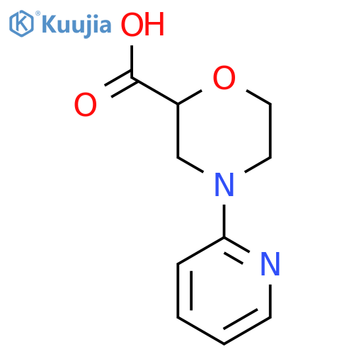 4-(Pyridin-2-yl)morpholine-2-carboxylic acid structure