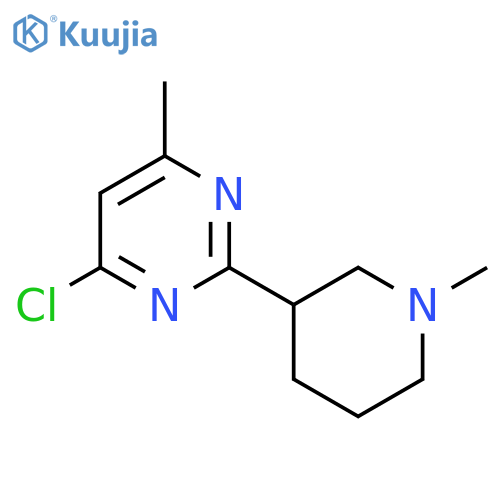 4-Chloro-6-methyl-2-(1-methylpiperidin-3-yl)pyrimidine structure