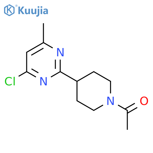 1-(4-(4-Chloro-6-methylpyrimidin-2-yl)piperidin-1-yl)ethanone structure