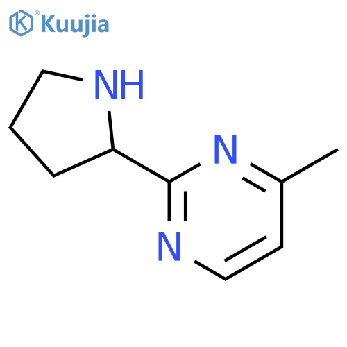 4-methyl-2-(pyrrolidin-2-yl)pyrimidine structure