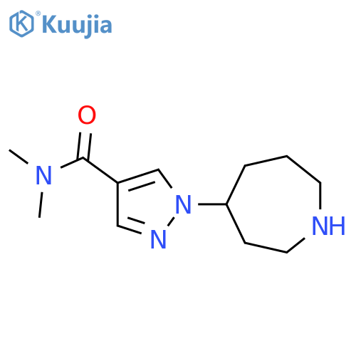 1-Azepan-4-yl-1H-pyrazole-4-carboxylic Acid Dimethylamide structure