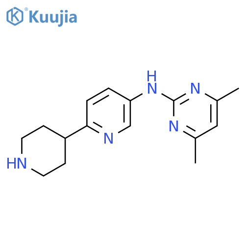 4,6-Dimethyl-N-(6-piperidin-4-ylpyridin-3-yl)pyrimidin-2-amine structure