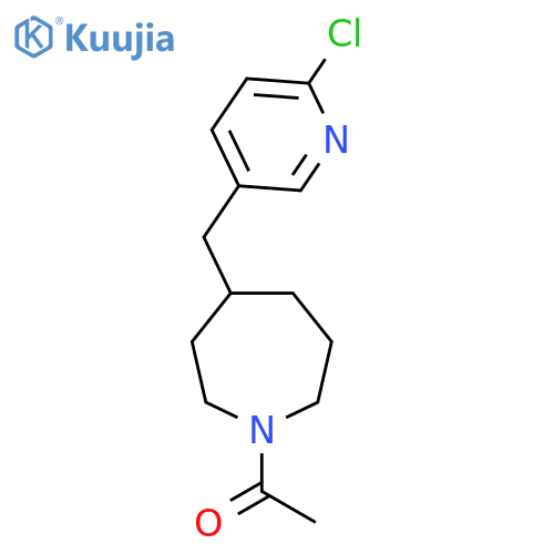 1-(4-((6-Chloropyridin-3-yl)methyl)azepan-1-yl)ethanone structure
