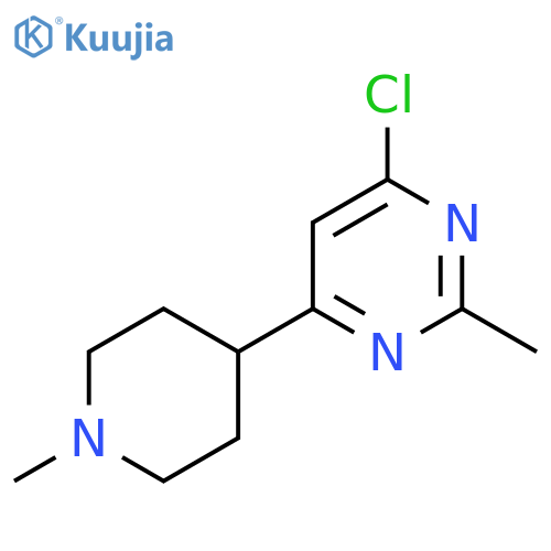 4-Chloro-2-methyl-6-(1-methylpiperidin-4-yl)pyrimidine structure