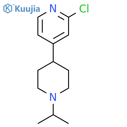 2-Chloro-4-(1-isopropylpiperidin-4-yl)pyridine structure