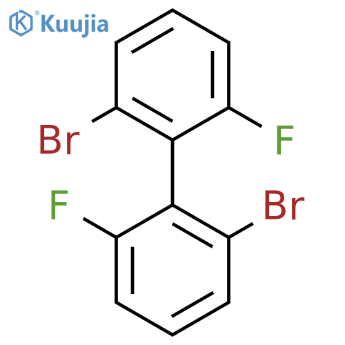2,2'-Dibromo-6,6'-difluoro-1,1'-biphenyl structure