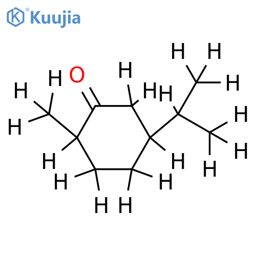 (2S,5S)-2-methyl-5-(propan-2-yl)cyclohexan-1-one structure