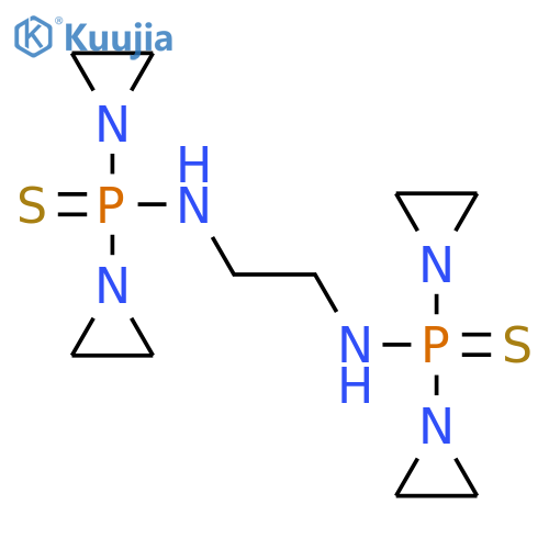 Phosphinothioic amide,N,N'-1,2-ethanediylbis[P,P-bis(1-aziridinyl)- (9CI) structure
