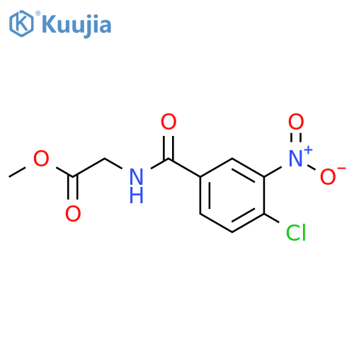 methyl 2-(4-chloro-3-nitrophenyl)formamidoacetate structure
