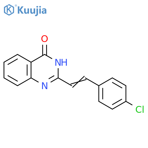 4(1H)-Quinazolinone, 2-[2-(4-chlorophenyl)ethenyl]- structure