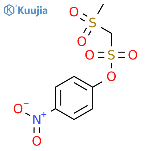 Methanesulfonic acid, (methylsulfonyl)-, 4-nitrophenyl ester structure