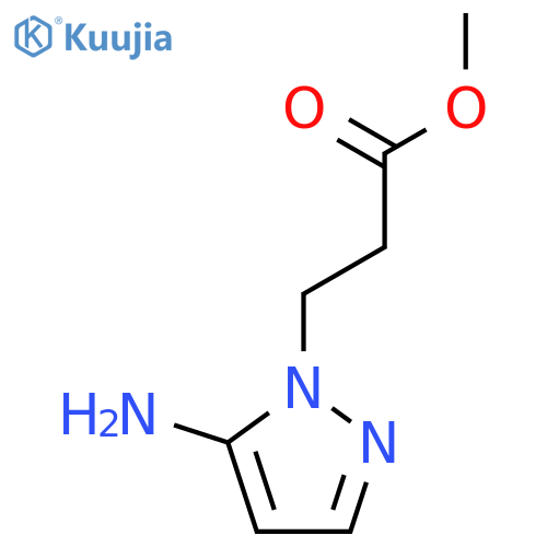 5-amino-1H-Pyrazole-1-propanoic acid methyl ester structure