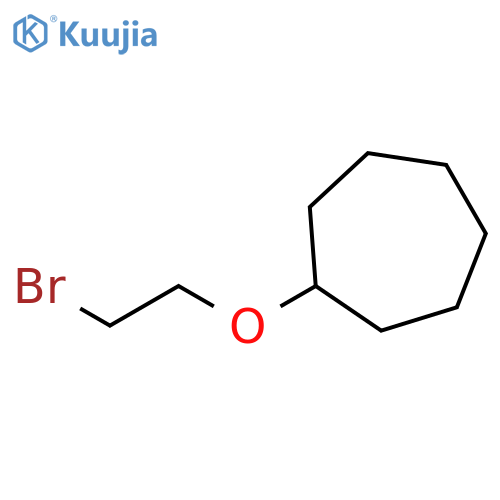 (2-bromoethoxy)cycloheptane structure