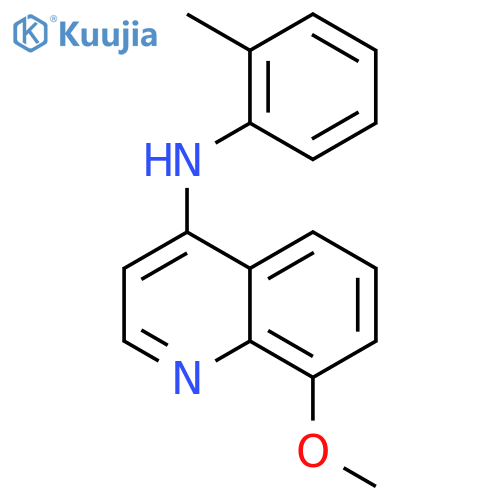 4-Quinolinamine,8-methoxy-N-(2-methylphenyl)- structure