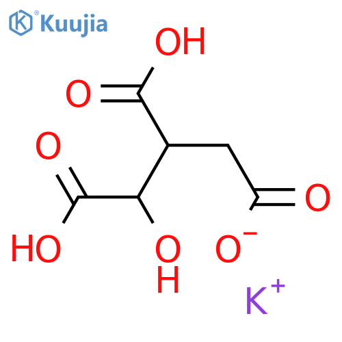 Potassium isocitrate, monobasic structure