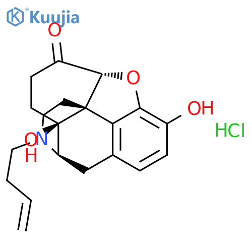 N-butenyl noroxymorphone hydrochloride structure