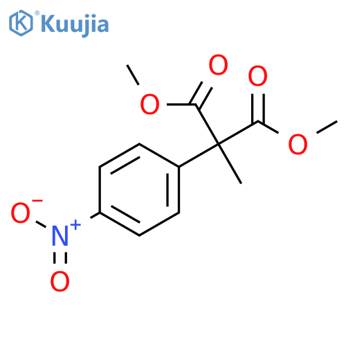 Propanedioic acid, methyl(4-nitrophenyl)-, dimethyl ester structure