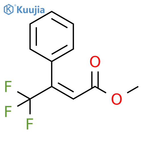 2-Butenoic acid, 4,4,4-trifluoro-3-phenyl-, methyl ester, (2E)- structure