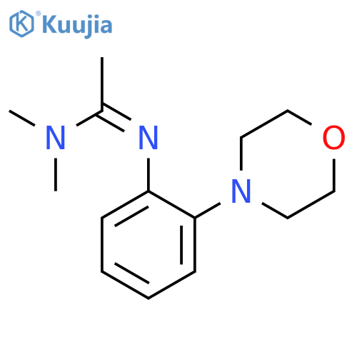 Ethanimidamide, N,N-dimethyl-N'-[2-(4-morpholinyl)phenyl]- structure