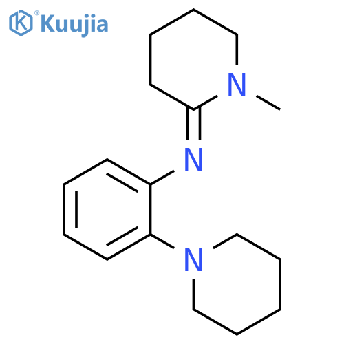 Benzenamine, N-(1-methyl-2-piperidinylidene)-2-(1-piperidinyl)- structure