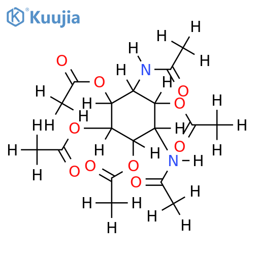 1D-tetra-O-acetyl-1,3-bis-acetylamino-1,3-dideoxy-allo-inositol structure