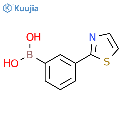 Boronic acid, B-[3-(2-thiazolyl)phenyl]- structure