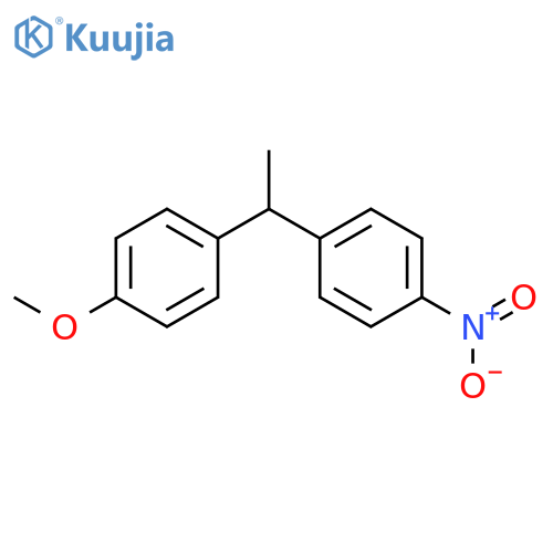 Benzene, 1-methoxy-4-[1-(4-nitrophenyl)ethyl]- structure