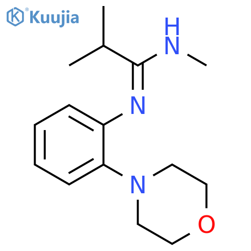 Propanimidamide, N,2-dimethyl-N'-[2-(4-morpholinyl)phenyl]- structure