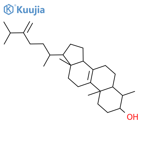 4alpha-Methyl-ergosta-8,24(28)-dien-3beta-ol structure