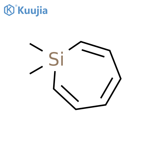 Silacyclohepta-2,4,6-triene, 1,1-dimethyl- structure