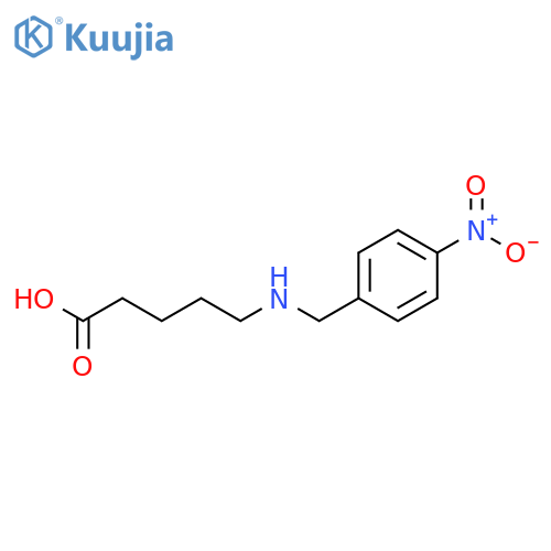 Pentanoic acid, 5-[[(4-nitrophenyl)methyl]amino]- structure