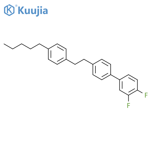 1,1'-Biphenyl, 3,4-difluoro-4'-[2-(4-pentylphenyl)ethyl]- structure