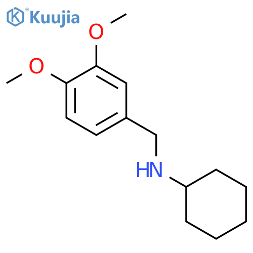 N-[(3,4-dimethoxyphenyl)methyl]cyclohexanamine;hydrochloride structure