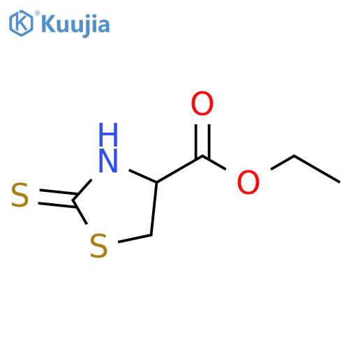 4-Thiazolidinecarboxylic acid, 2-thioxo-, ethyl ester structure
