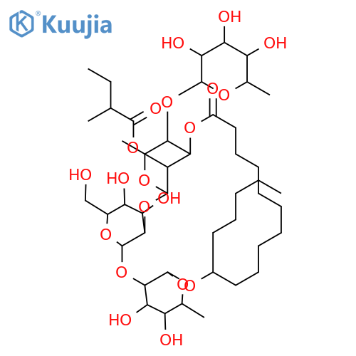 Hexadecanoic acid,11-[[O-6-deoxy-b-D-glucopyranosyl-(1&reg;4)-O-6-deoxy-2-O-[(2S)-2-methyl-1-oxobutyl]-a-L-mannopyranosyl-(1&reg;2)-O-b-D-glucopyranosyl-(1&reg;2)-6-deoxy-b-D-glucopyranosyl]oxy]-, intramol. 1,3'''-ester,(11S)- structure