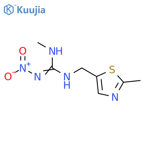 Guanidine, N-methyl-N'-[(2-methyl-5-thiazolyl)methyl]-N''-nitro- structure